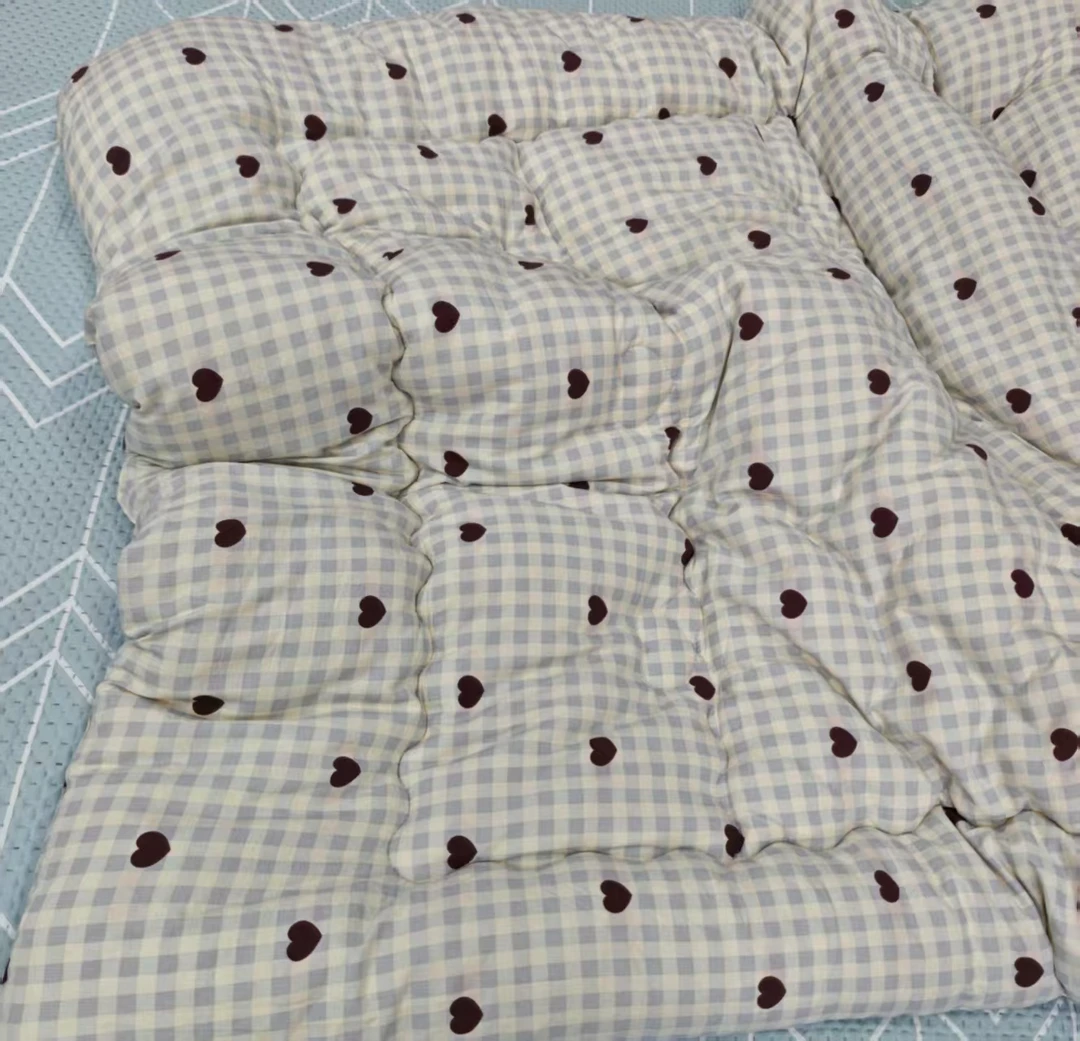 双层纱大豆被 单人加厚冬被轻微瑕疵