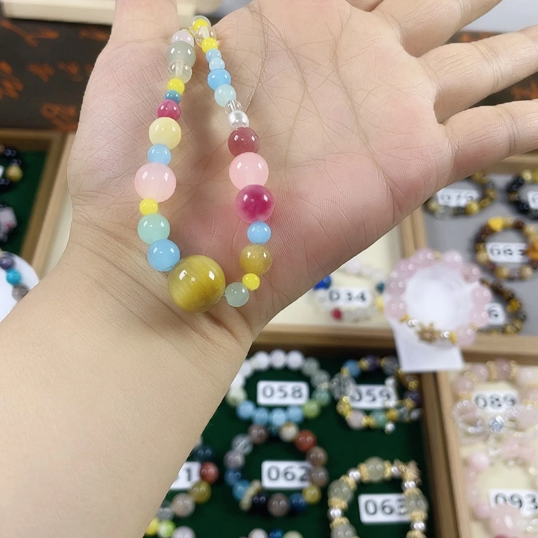 烟晶手链银S925镶嵌