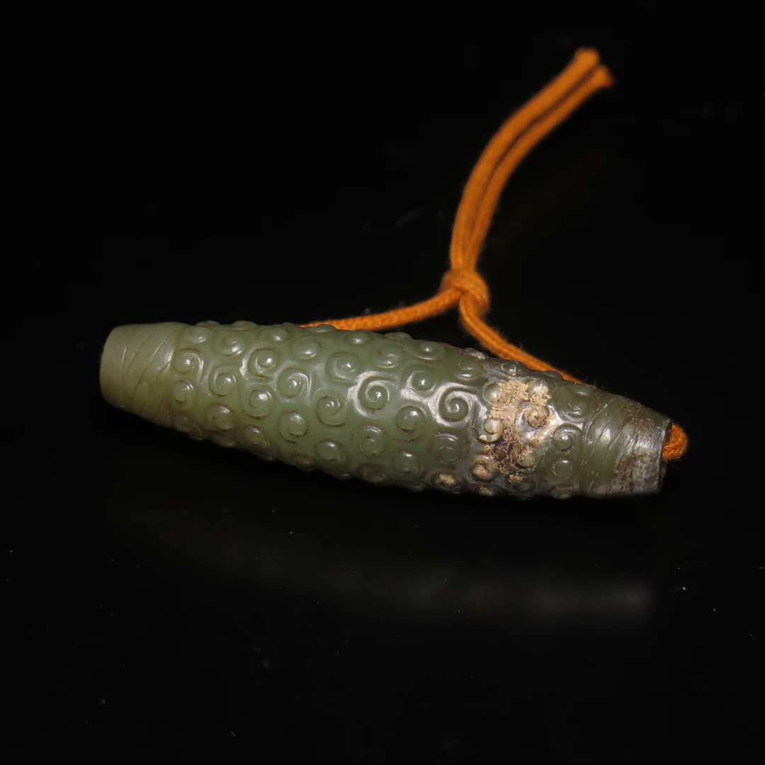 明代满工谷纹勒子/MZ186291/和田玉/民族文物