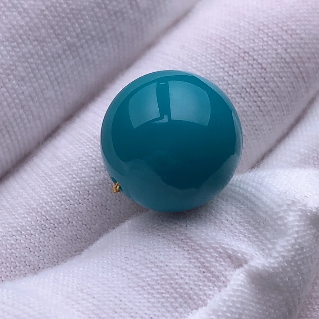 未镶嵌绿松石珠宝奇石12.6mm