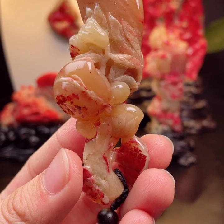 巴林鸡血石白玉地