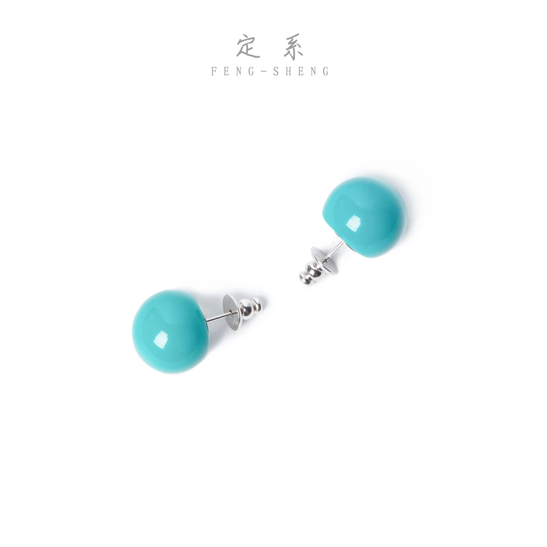 合金耳饰 【风生高端甄选】多巴胺耳钉女士显白简约百搭送礼佳品