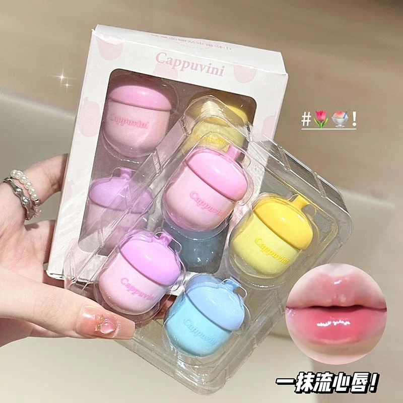CAPPUVINI小松果水光唇釉 镜面玻璃嘟嘟唇学生党素颜显白固体唇釉