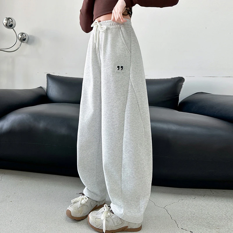 女童春装弯刀裤卫裤中大童运动休闲裤儿童裤子2025新款百搭三色裤