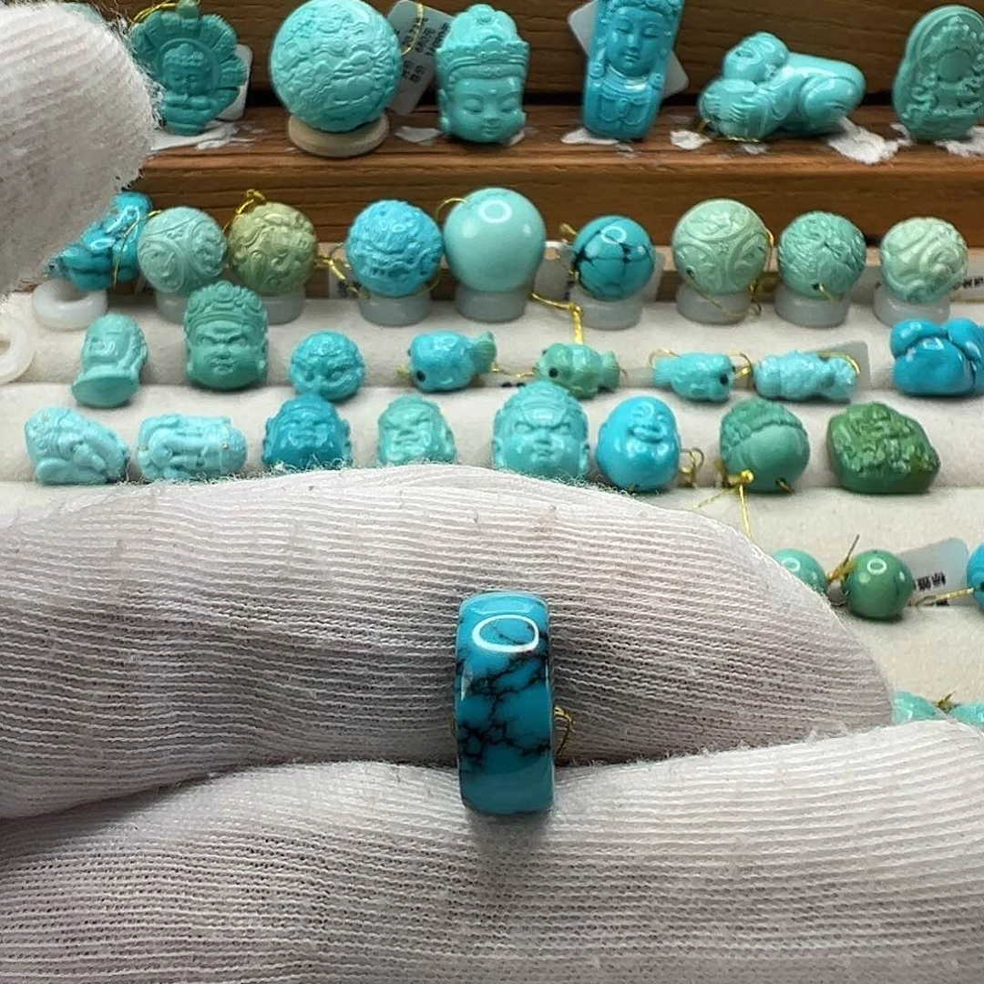 绿松石直切珠 未镶嵌