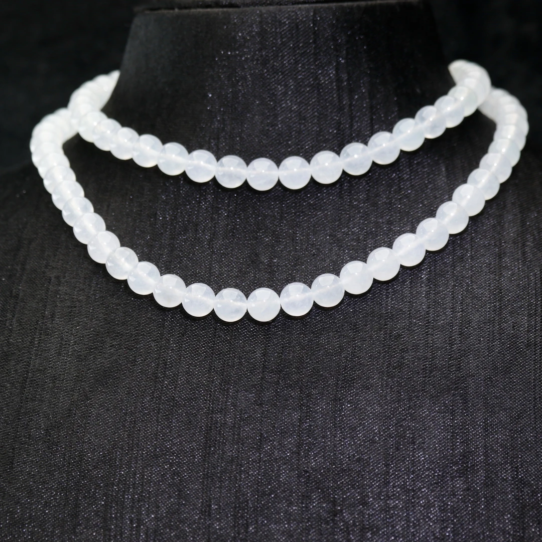 22天然缅甸翡翠A货冰珠链/700506/上海嘉禾拍卖