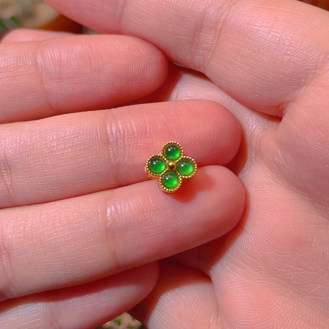 翡翠银S925镶嵌吊坠(不含链)