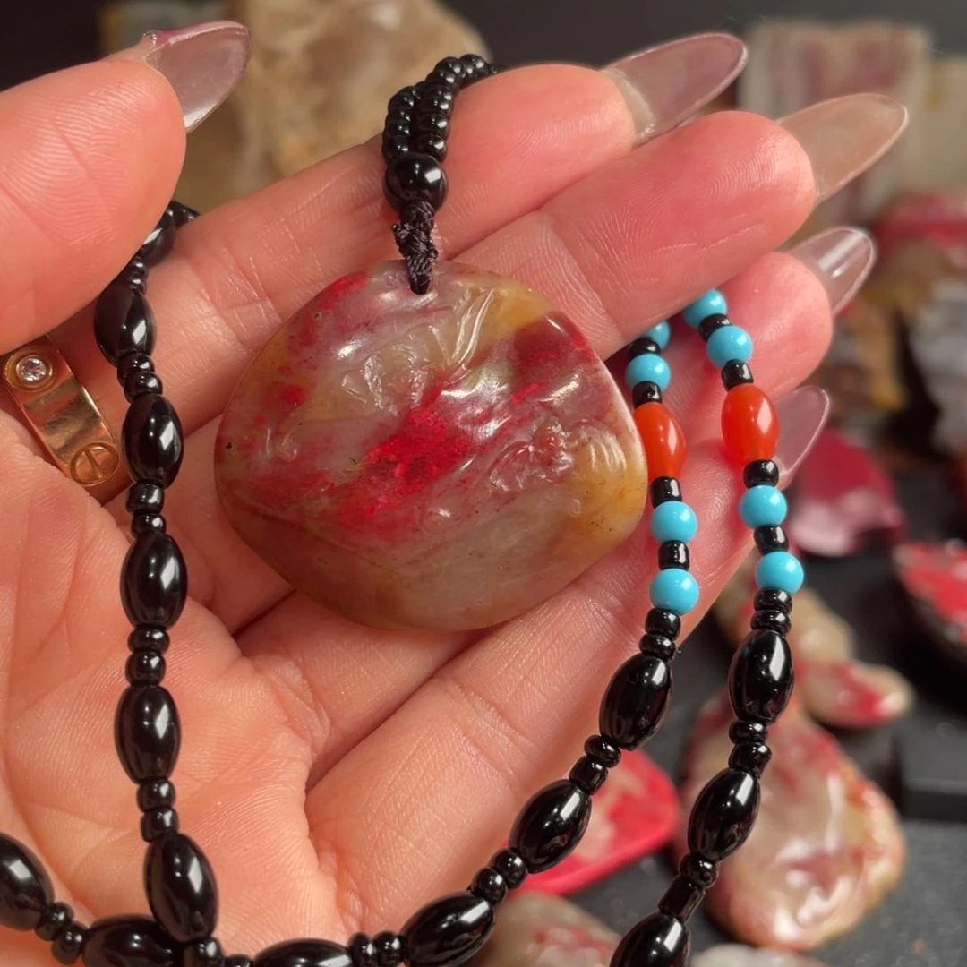 昌化鸡血石昌化鸡血石挂件