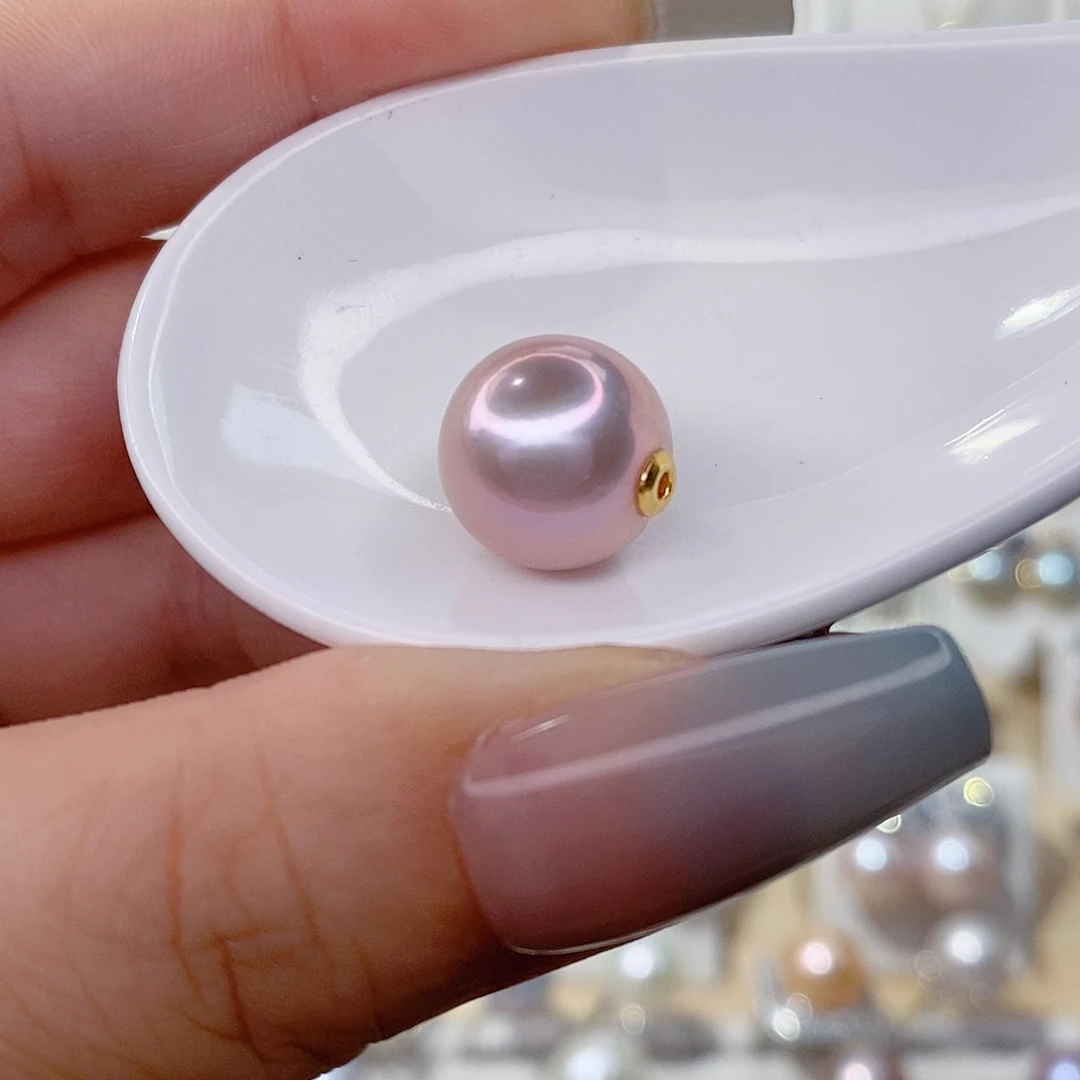 淡水珍珠银S925镶嵌吊坠(赠链)“****”