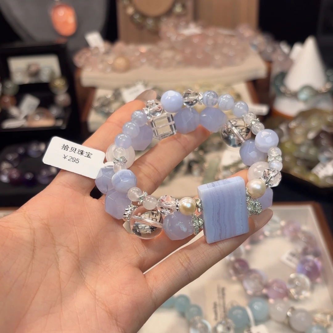 水晶手链未镶嵌小**?水晶鱼