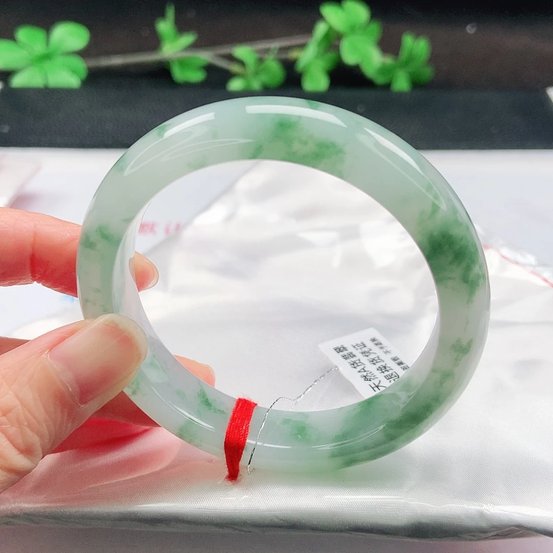 未镶嵌手镯翡翠54圈