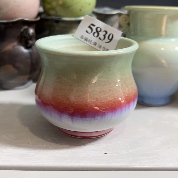 口6.5 手工花盆满30包邮