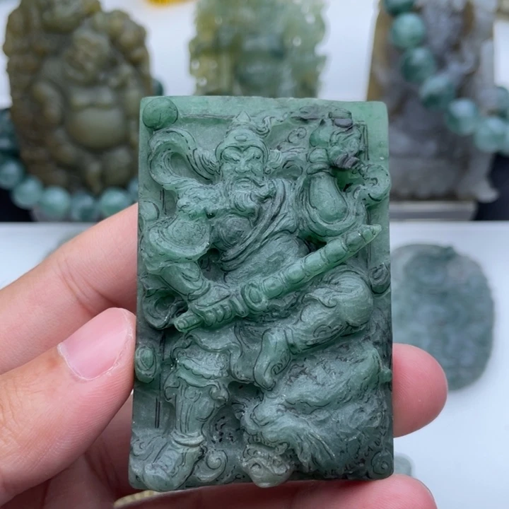 未镶嵌定制翡翠赵公明