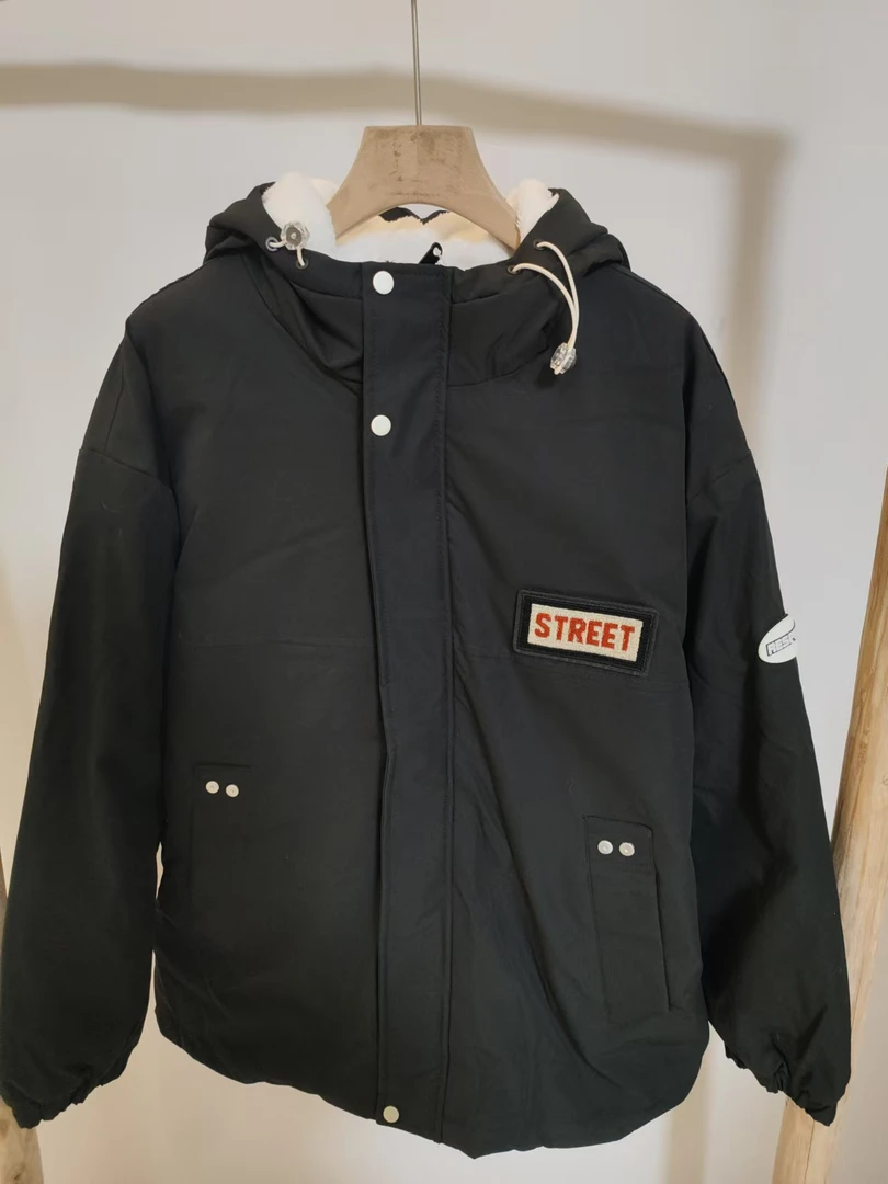 【冯漂亮甄选】B097时尚潮流休闲百搭男士个性棉衣