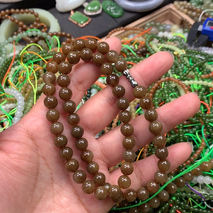 和田玉未镶嵌手链118