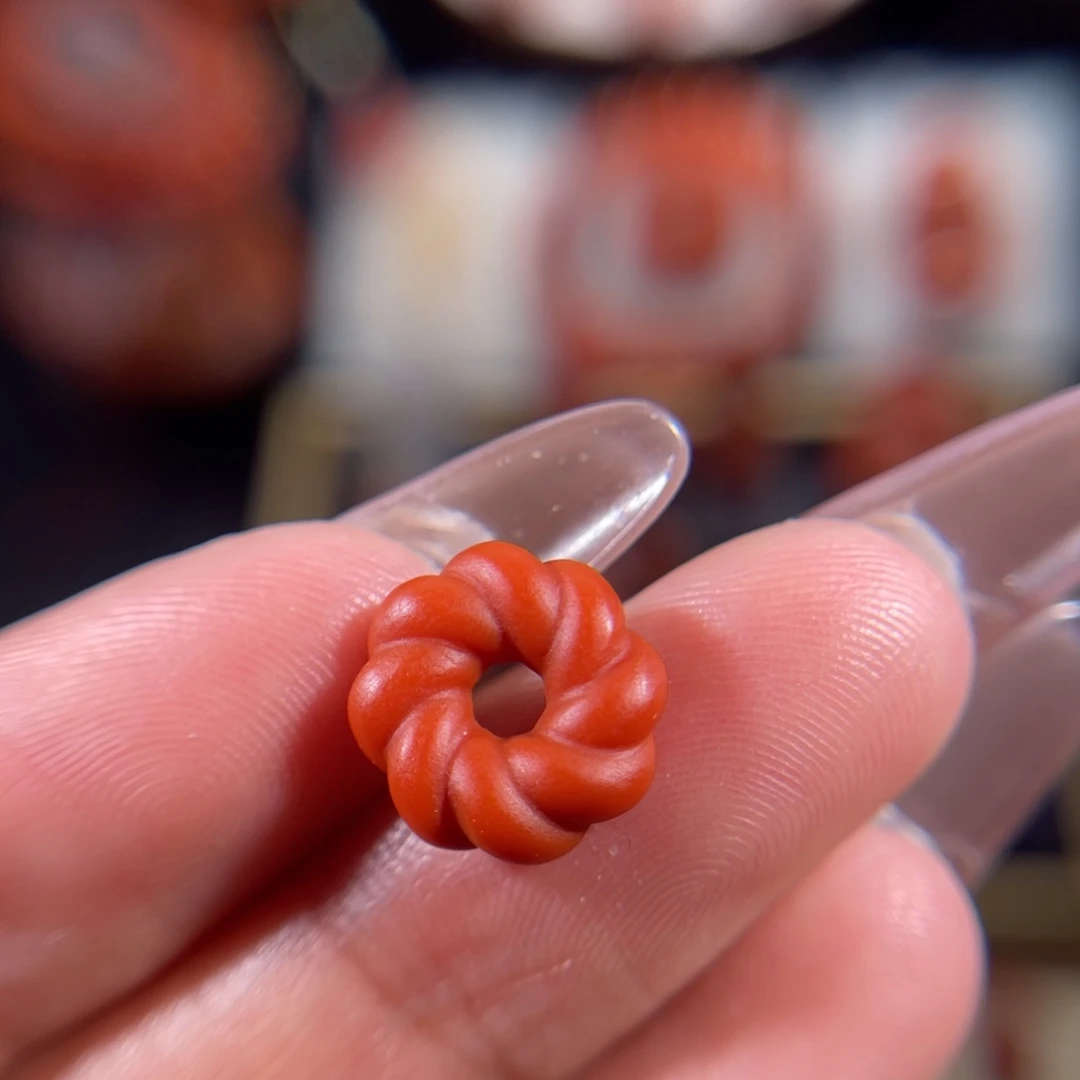 南红玛瑙未镶嵌甜甜圈11+不退不换