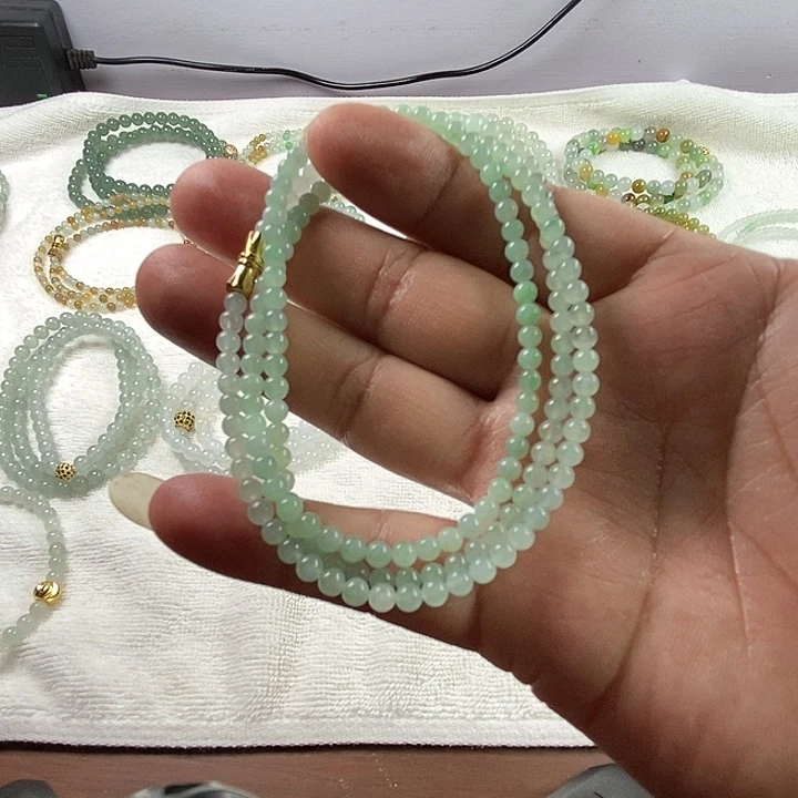 定制翡翠未镶嵌翡翠定制项链