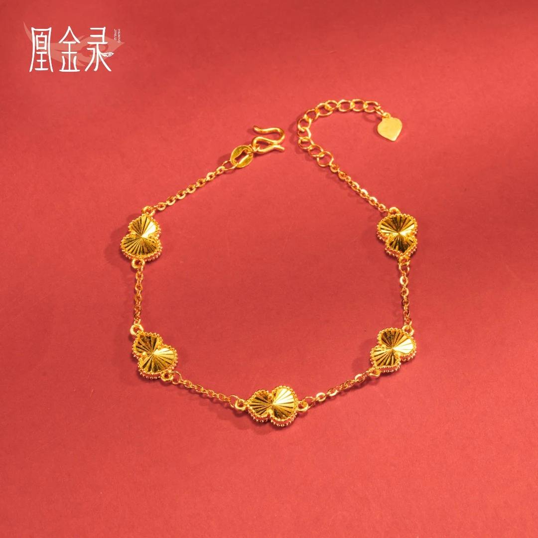 葫芦手链精美大气足金999女款首饰【618好物节】送女朋友送自己