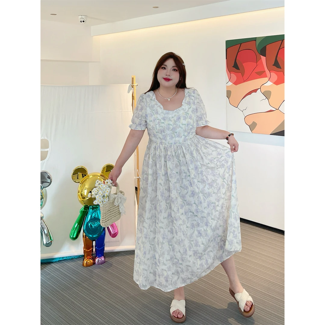 断码捡漏C甜美计划 / 浪漫满屋满绣法式碎花连衣裙18204花契大码