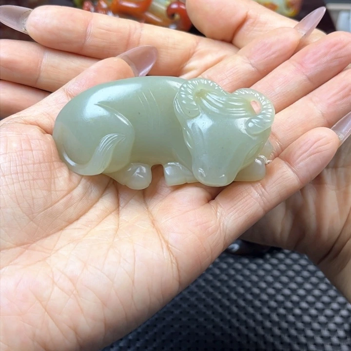 和田玉未镶嵌挂件樂**中