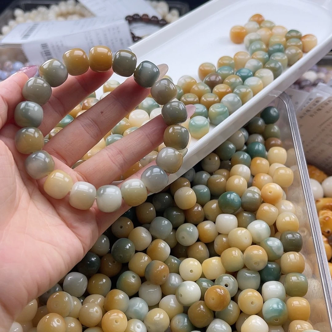 白玉菩提吊坠q13mm/50+5颗月牙湾