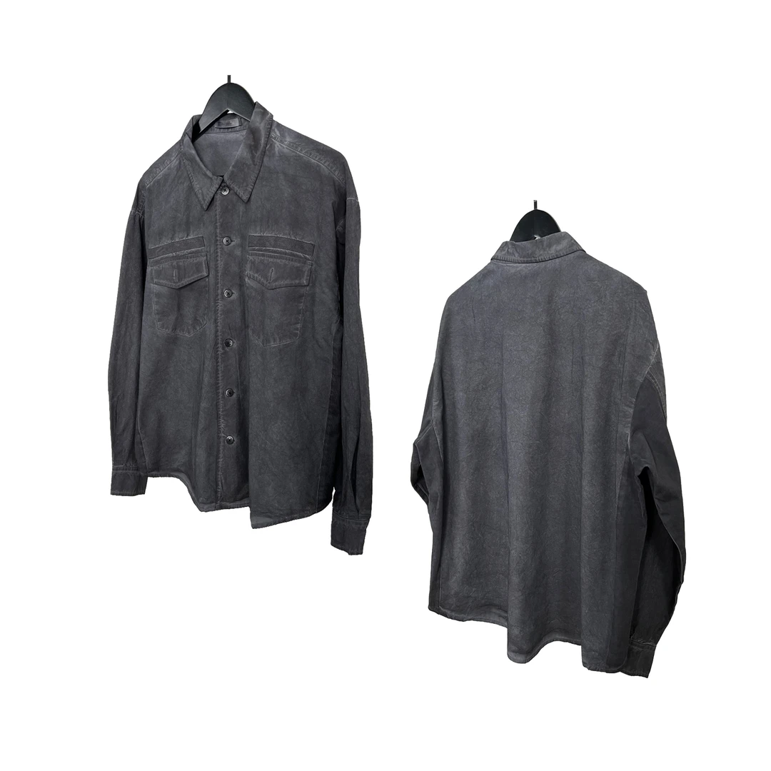 复古做旧 扎染衬衣