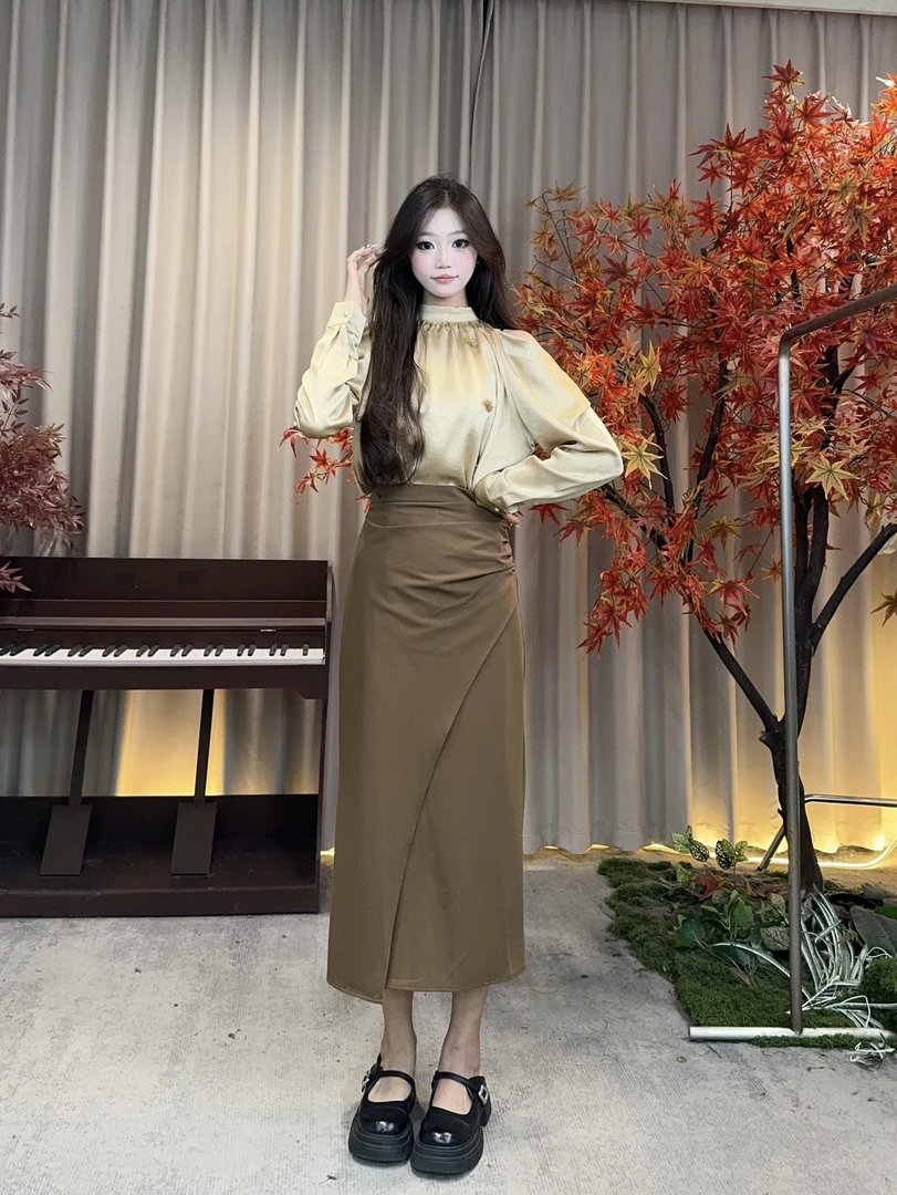 百搭显瘦夏季气质复古上衣 CXQ422073+CSS421085