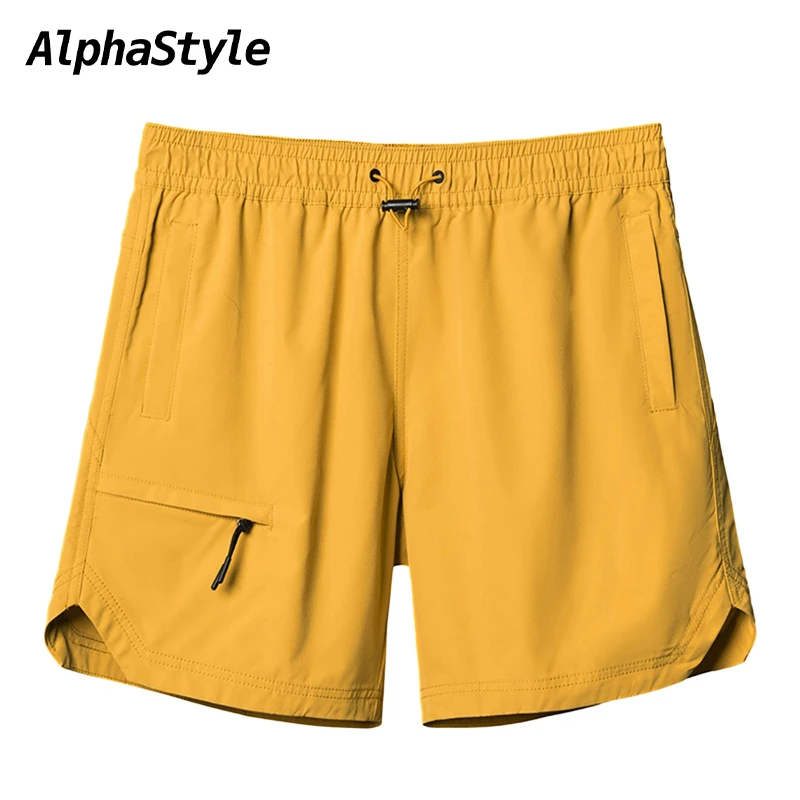 AlphaStyle潮牌舒适多巴胺夏日短裤简约男女款休闲运动美式