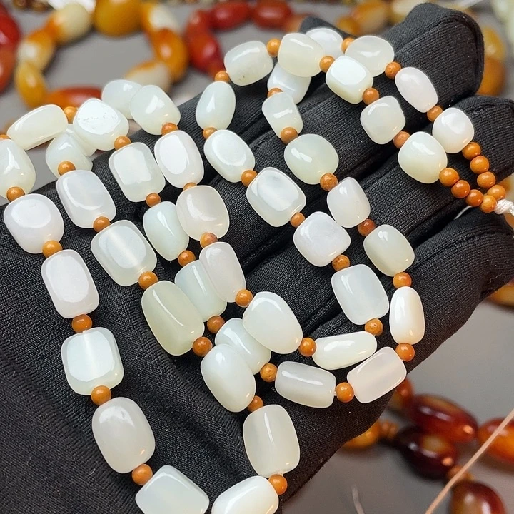 和田玉未镶嵌手链