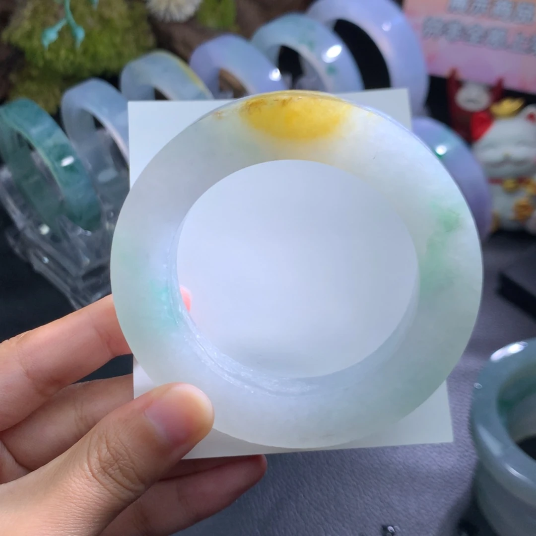 定制翡翠手镯55-65正圈未镶嵌