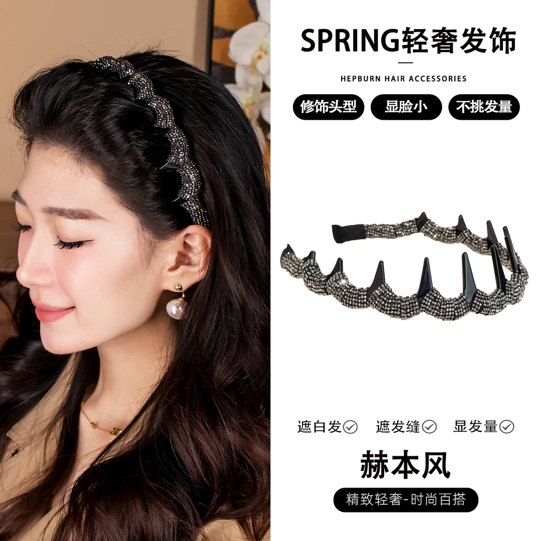 气质优雅水钻百搭韩版发箍  SG2136