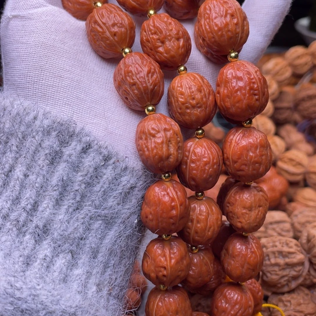 天***马文玩核桃吊坠秋子