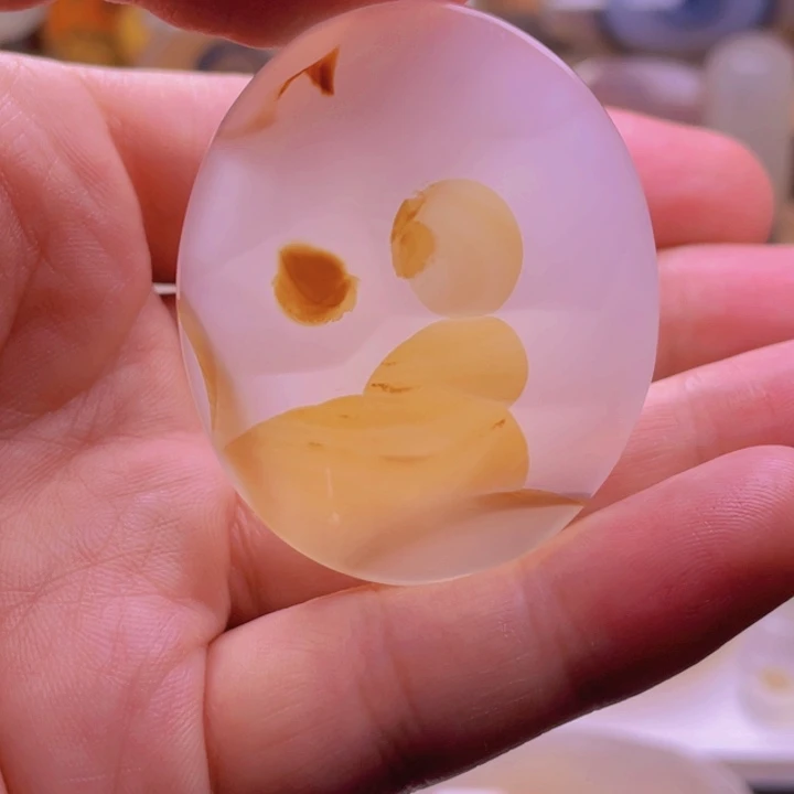 蓝***髓玛瑙/玉髓未镶嵌吊坠(不含链)