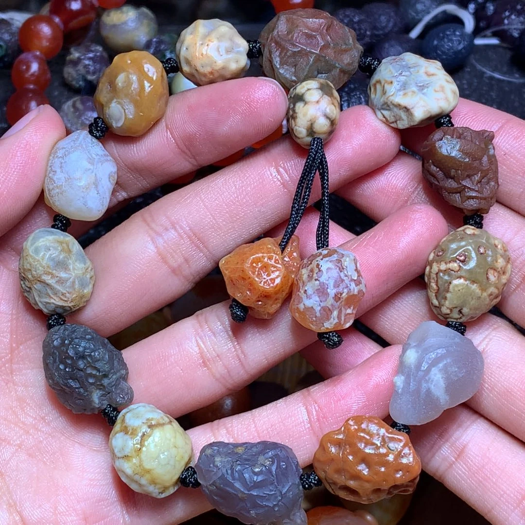 未镶嵌玛瑙/玉髓珠宝半成品