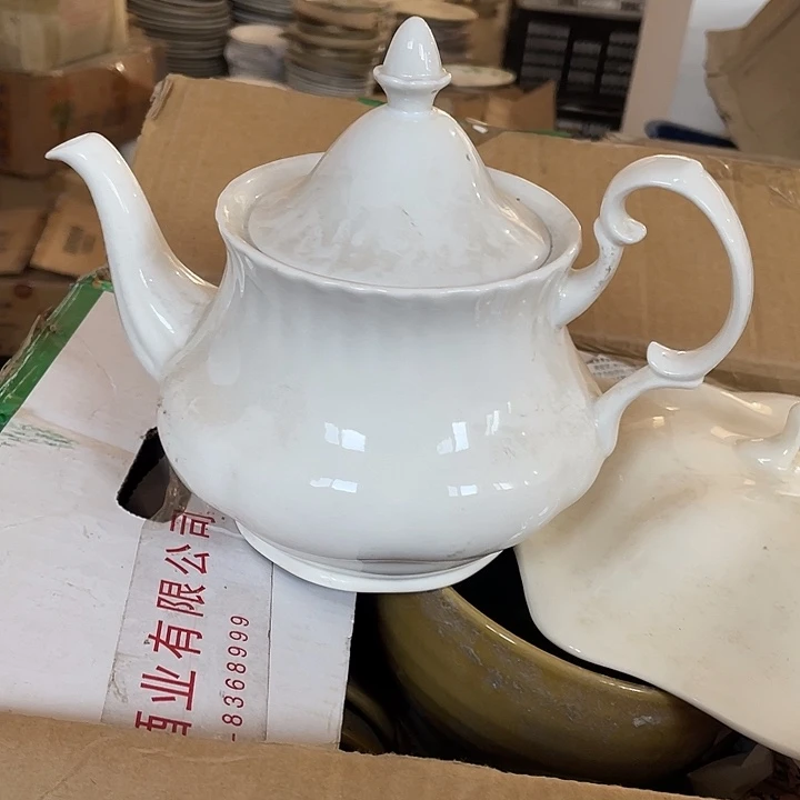 瓷片国营厂强化瓷多孔茶壶一个