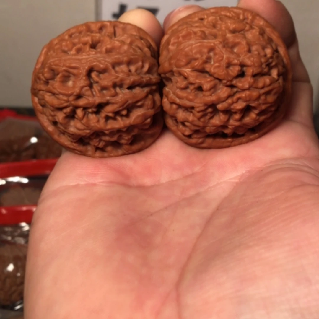 【闪购商品】文玩核桃把件水龙纹42+