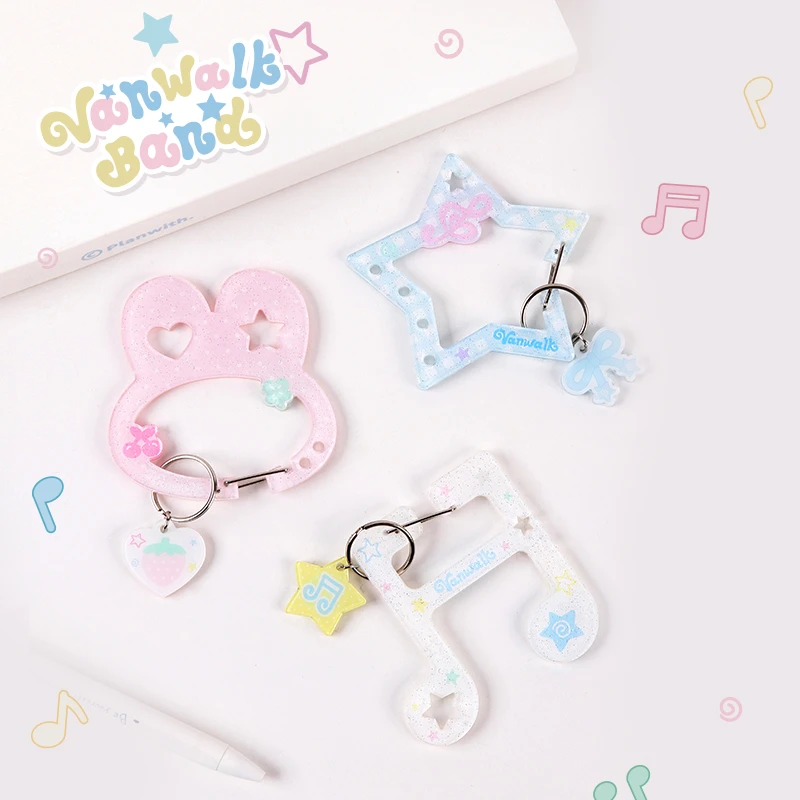 VANWALK happy band品牌定制可爱音符亚克力挂件女生礼物包包配饰