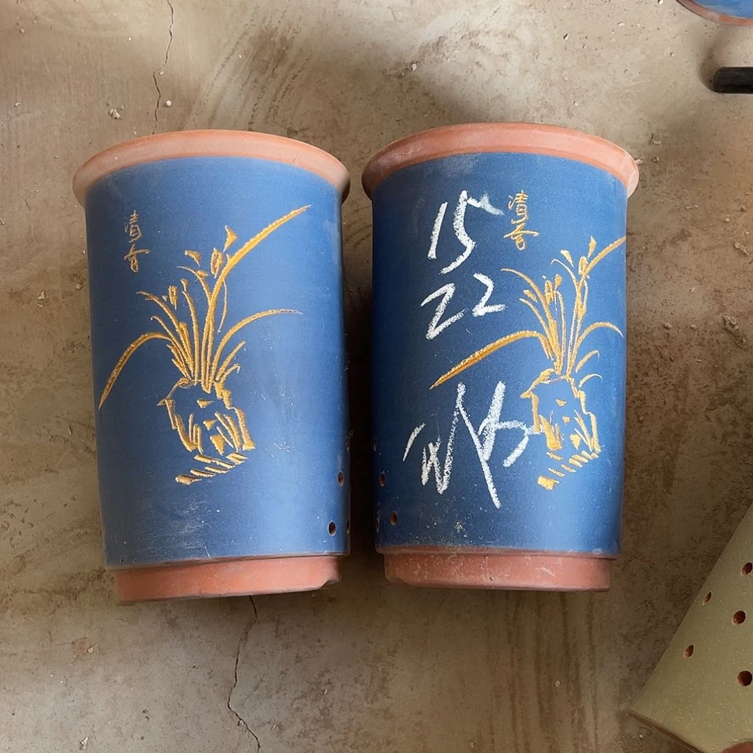 紫砂宜兴紫砂兰花盆