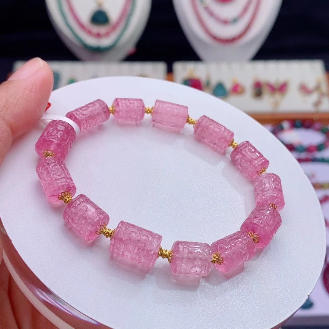 18K金镶嵌手链碧玺d