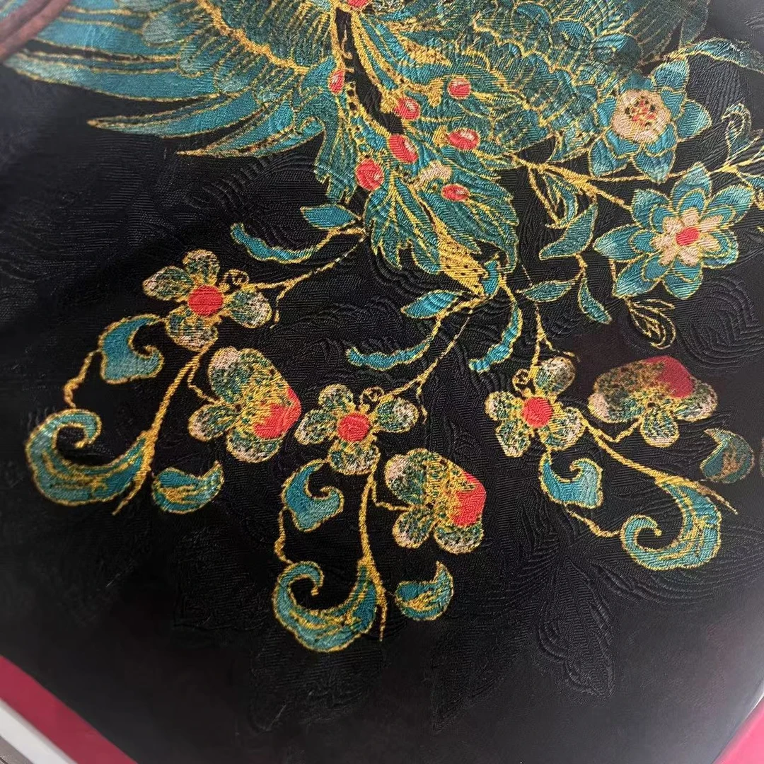 【110香云纱方巾-XYS-110-T-9159】剪花106cm