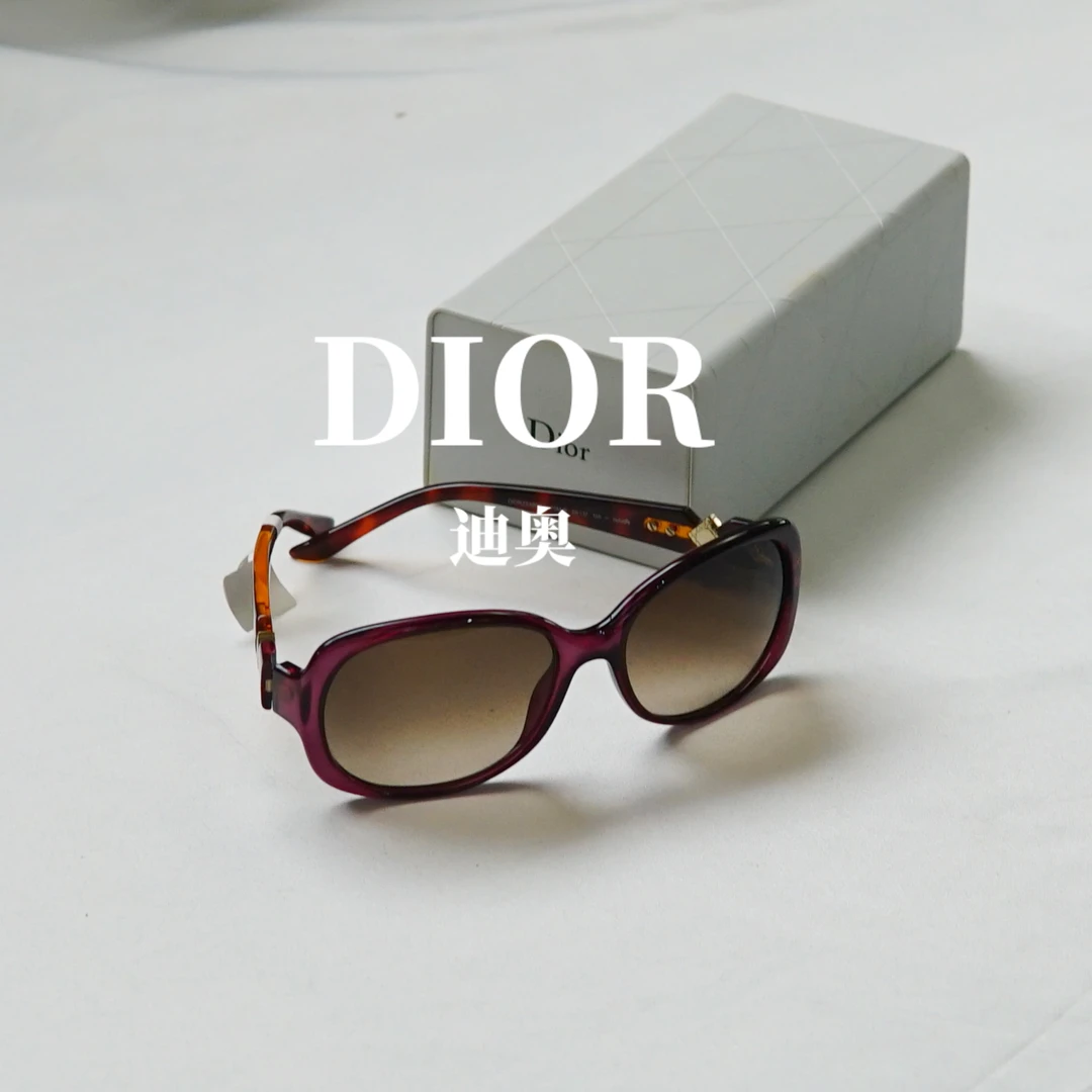 95新 DIOR/迪奥 红色菱形眼镜/FYAR12426036/6036