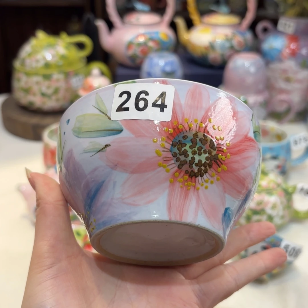 景德镇手绘高温釉下彩陶瓷茶具