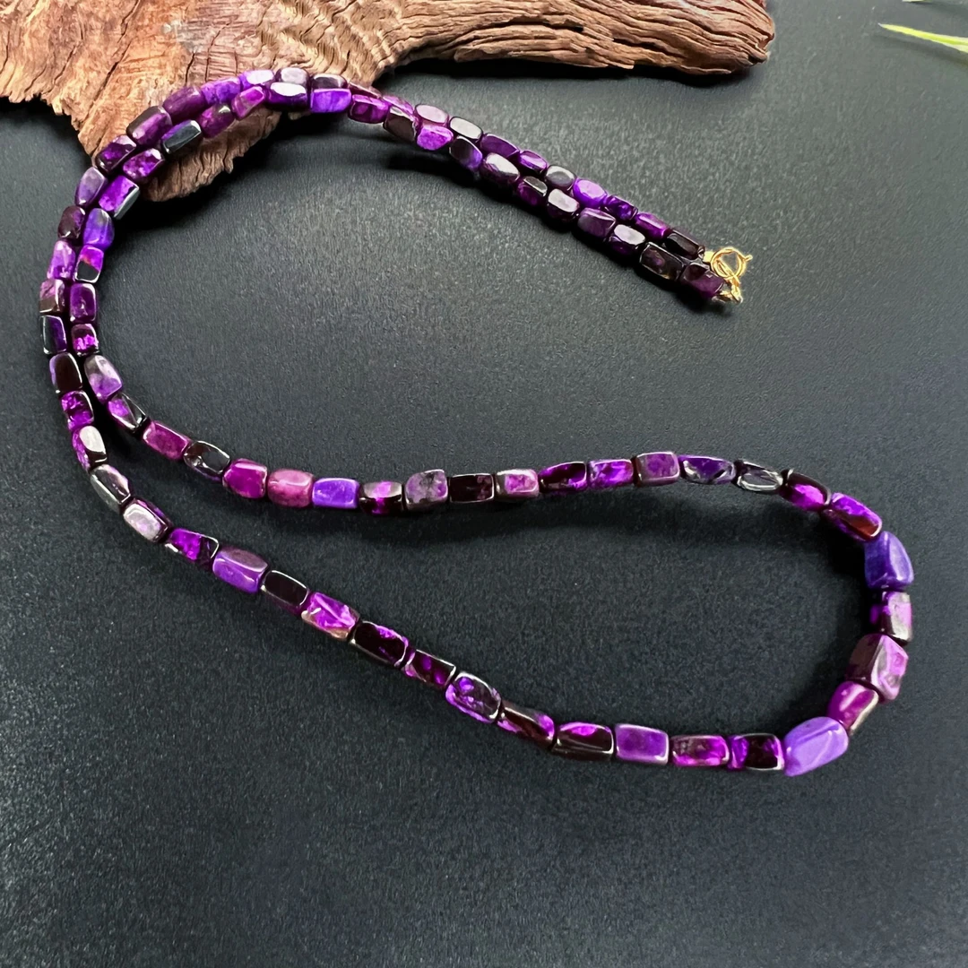【圣芭黎】天然舒俱来项链面包丝绒18K3 /DD1612多样性发一
