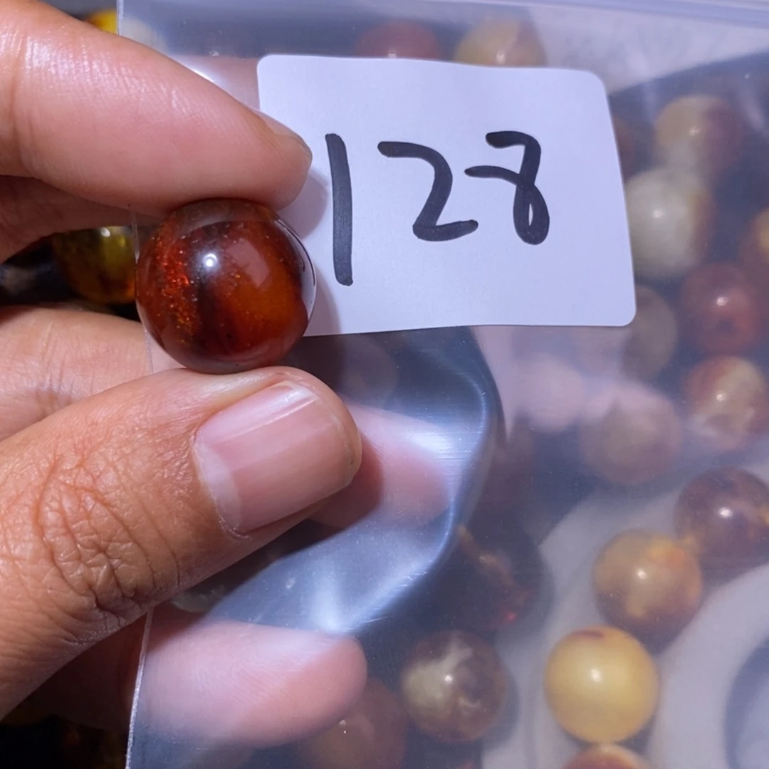 琥珀未镶嵌手链裸石