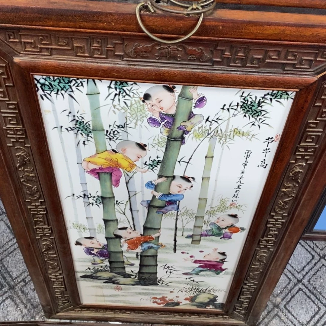 瓷片100*60 景德镇瓷板画柴窑烧制