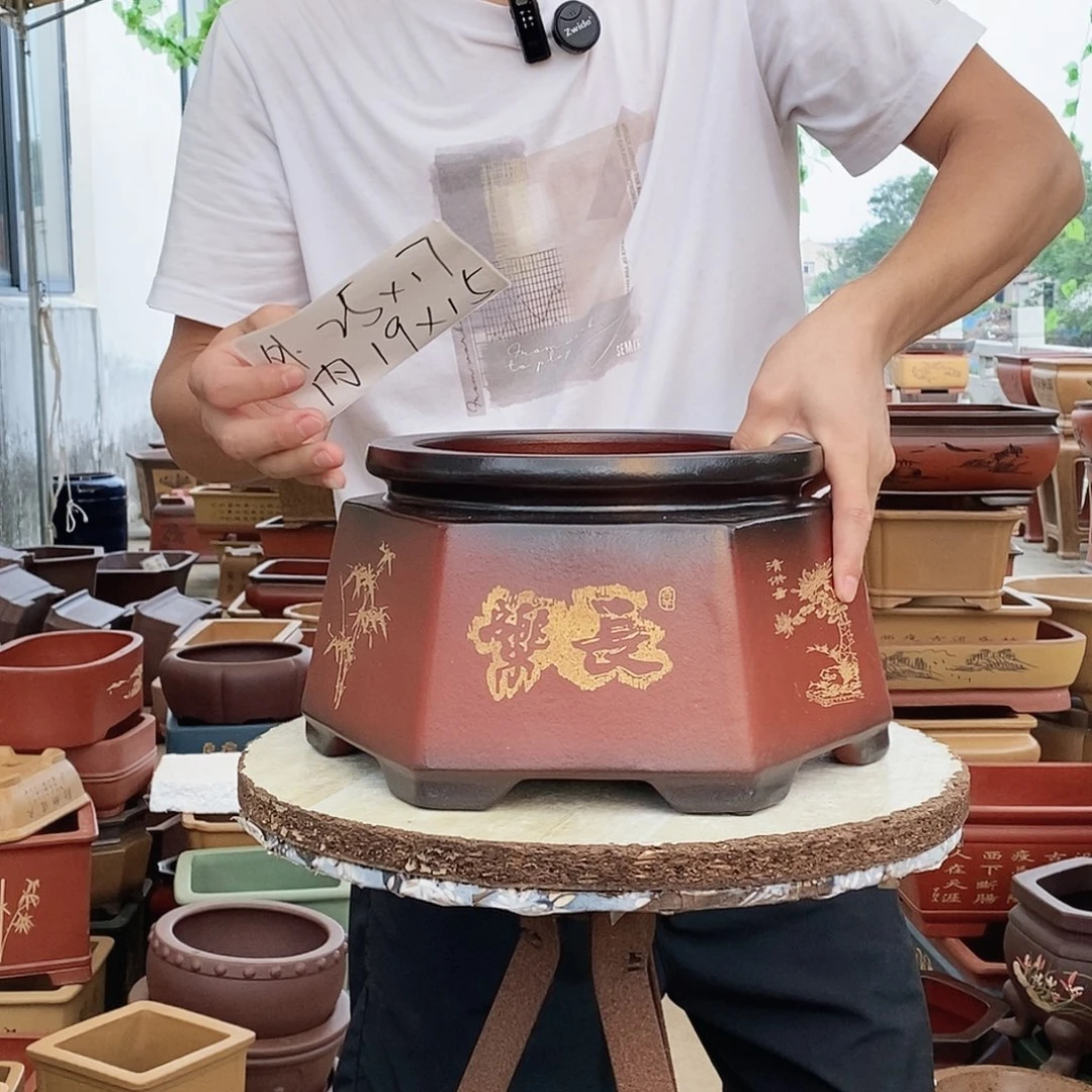 紫砂花盆紫砂花盆