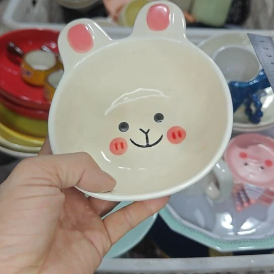 瓷片陶瓷杯碗盘微瑕介意慎拍
