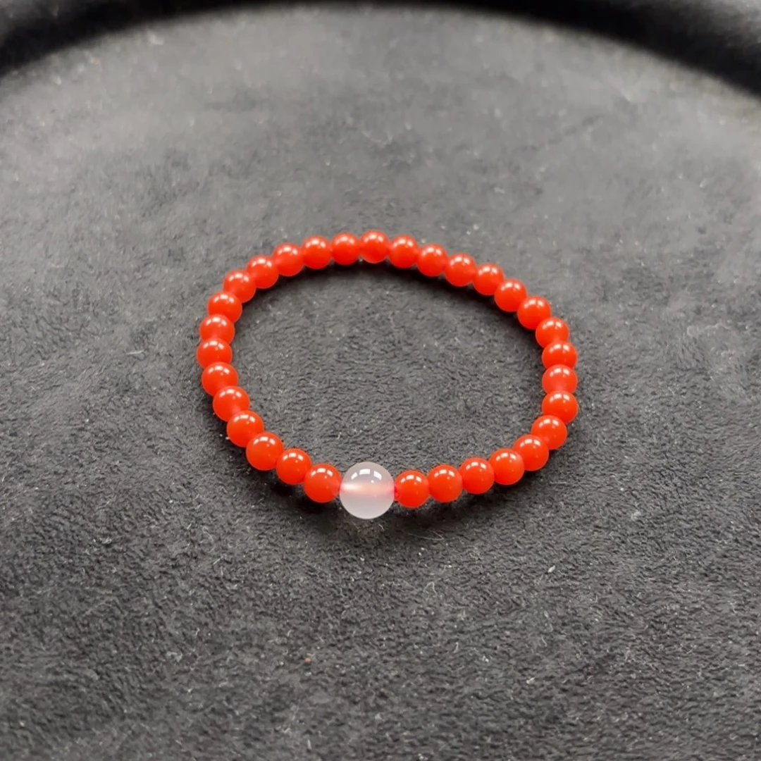 南红玛瑙手串未镶嵌