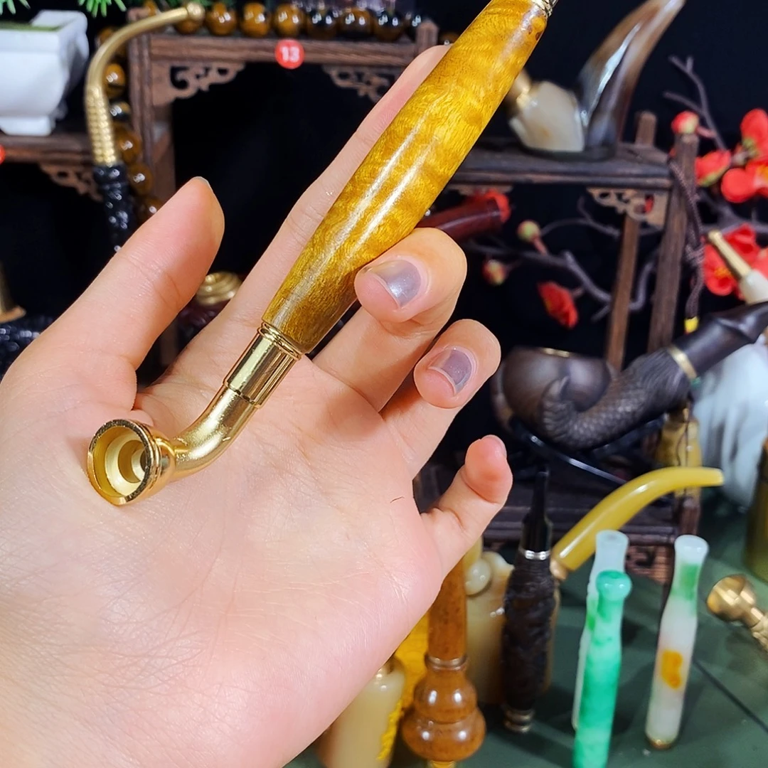高端定制金丝楠烟嘴