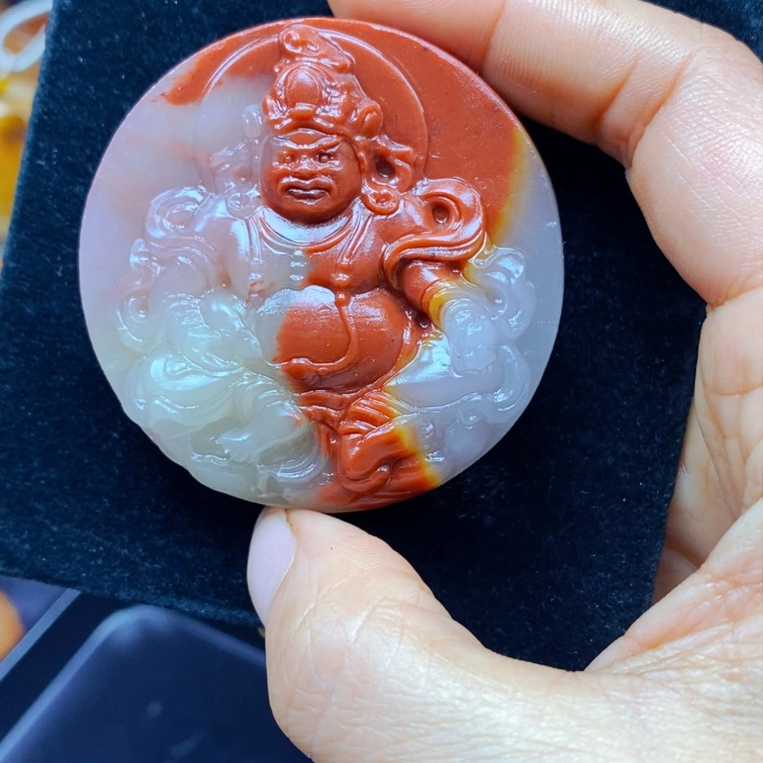 未镶嵌石英质玉（黄龙玉）吊坠(不含链)